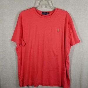 Polo‎ Ralph Lauren Men's XL Single Stitch Classic Fit Red T-Shirt Pony Tee